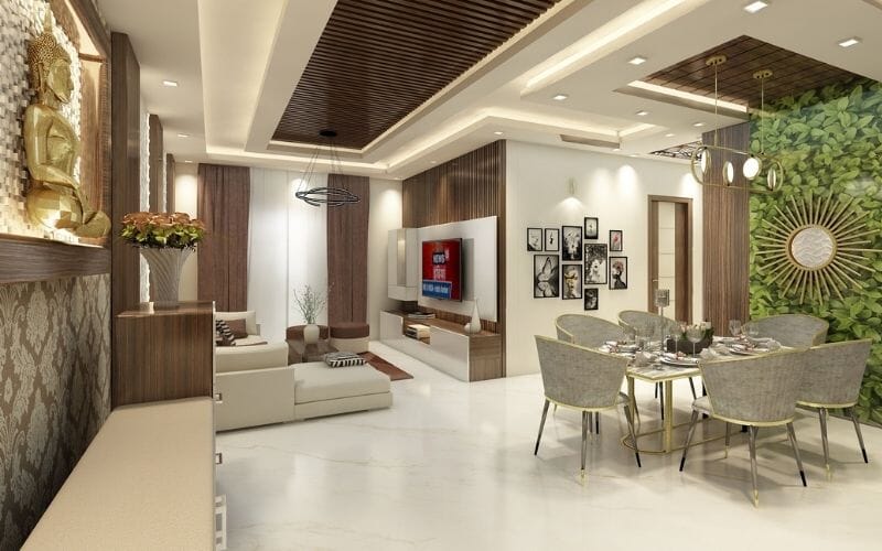 Classy & Customized 3BHK Home Interior Design in Behala, Kolkata ZAD